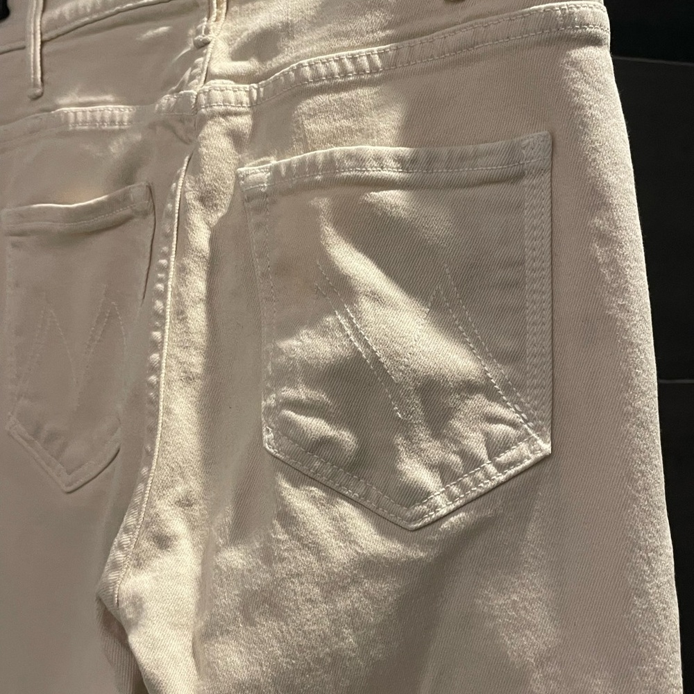 MOTHER Women's Light Tan The Hustler Ankle Fray, Size 27 - Picture 7 of 15